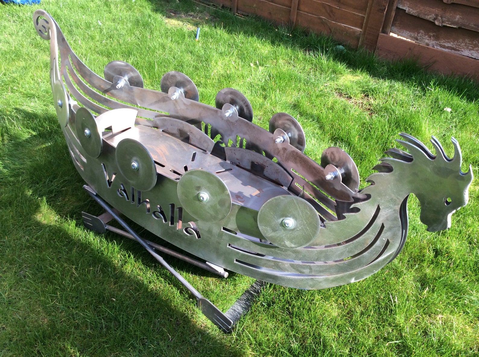 Viking Ship Fire Pit