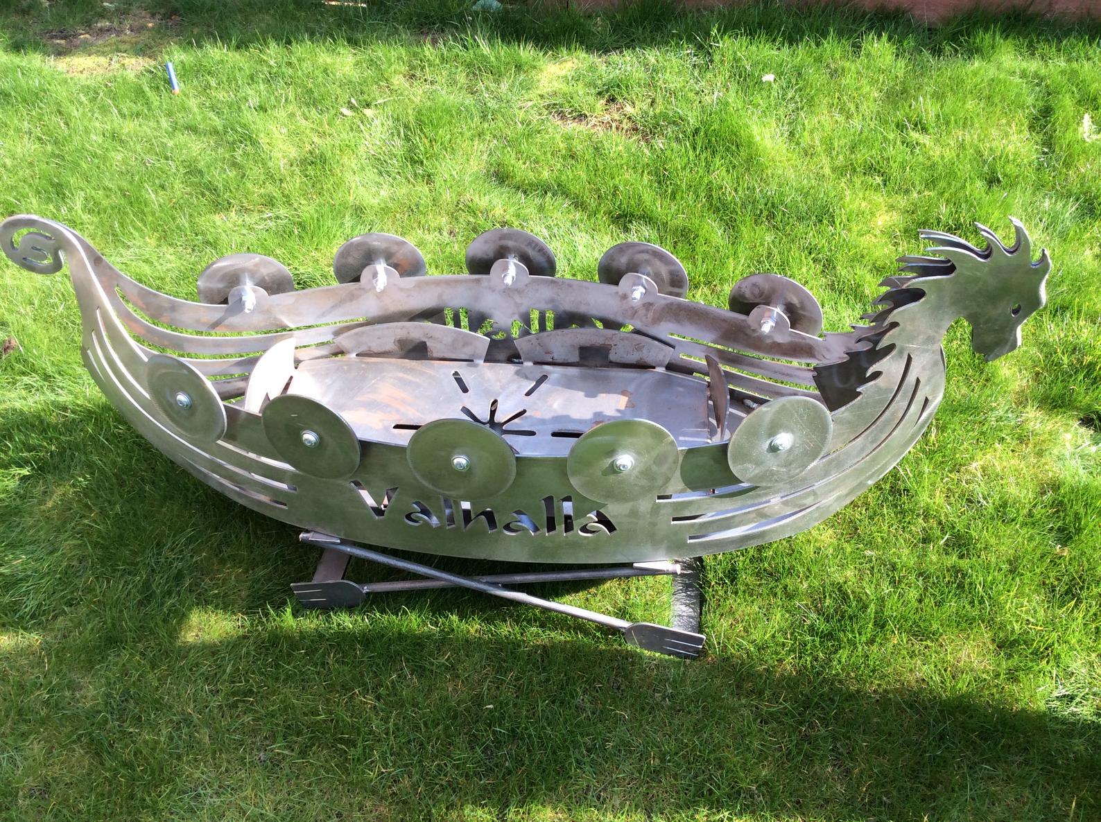 Viking Ship Fire Pit